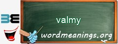 WordMeaning blackboard for valmy